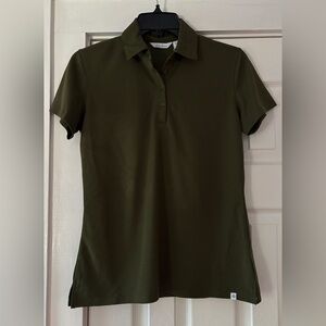 Lady Hagen Olive Dri-Fit Button Down Shirt Size Small NWT‎